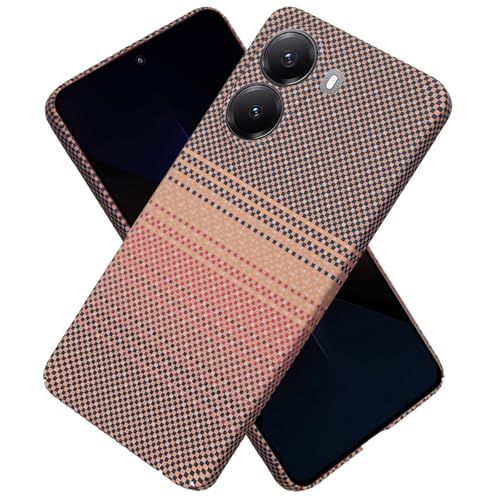 【Moilyo】Redmi Turbo 4 Pro/Xiaomi Poco F7用 ケース アラミド繊維製 極薄・軽量型 耐衝撃 シャオミPOCO F7 用 スマホカバー 指紋防止 カーボン調 耐久 全面保護ケース Poco F7カバー（Su dd05c08f