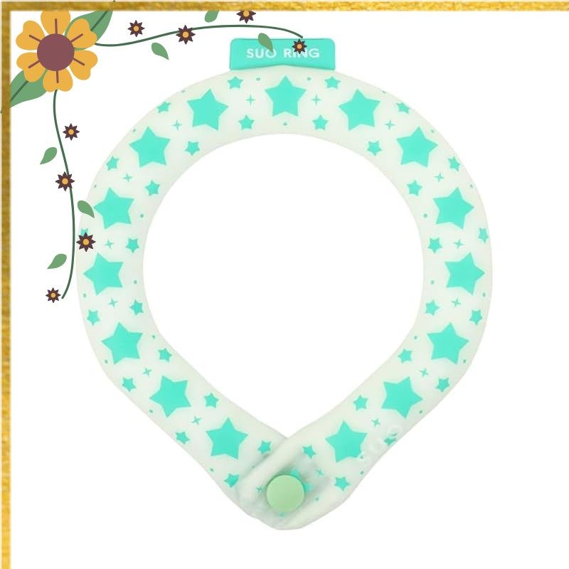 【SUO】SUO 28°ICE COOL RING ボタン付 M サマーグリーン
