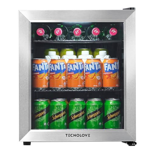 【新品】一人暮らし用 冷蔵庫 46L コンプレッサー式 直冷式 左右開き 静音設計 庫内灯付き 省エネ コンパクト おしゃれ 0?22℃ ブラック 寝室・一人暮らしメインに銀枠