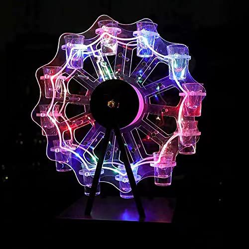 テキーラ観覧車 付き led 色付きのライト オシャレ テキーラ観覧車 アクリル おしゃれ ショットグラス ラック【ショットグラス 含まれていない】wb 89291c32