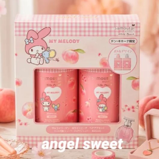 限定！マイメロデザイン！サムライウーマンホワイトピーチヘアケアセット×4 サムライウーマン ホワイトピーチ マイメロ ヘアケアセット シャンプー