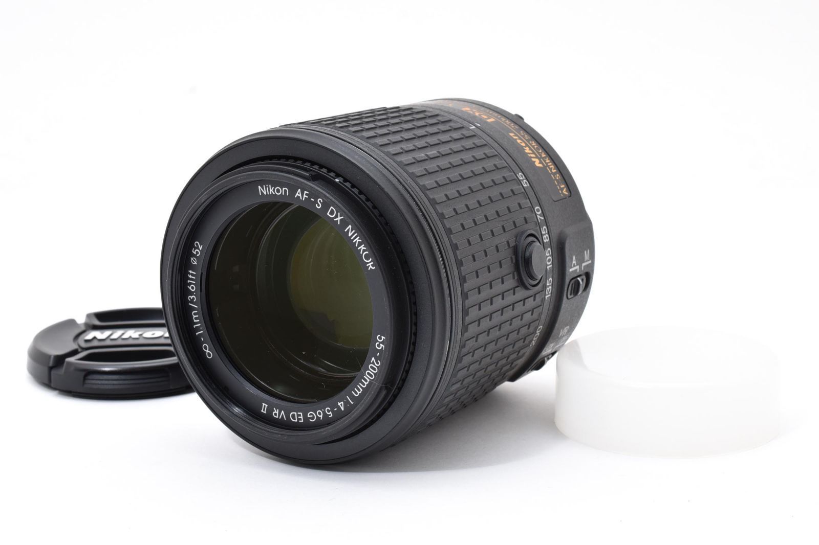 【返品保証】★レンズ光学極上品★ニコン Nikon AF-S DX NIKKOR 55-200mm F4-5.6G ED VR II 前後キャップ付属★ L55#7772
