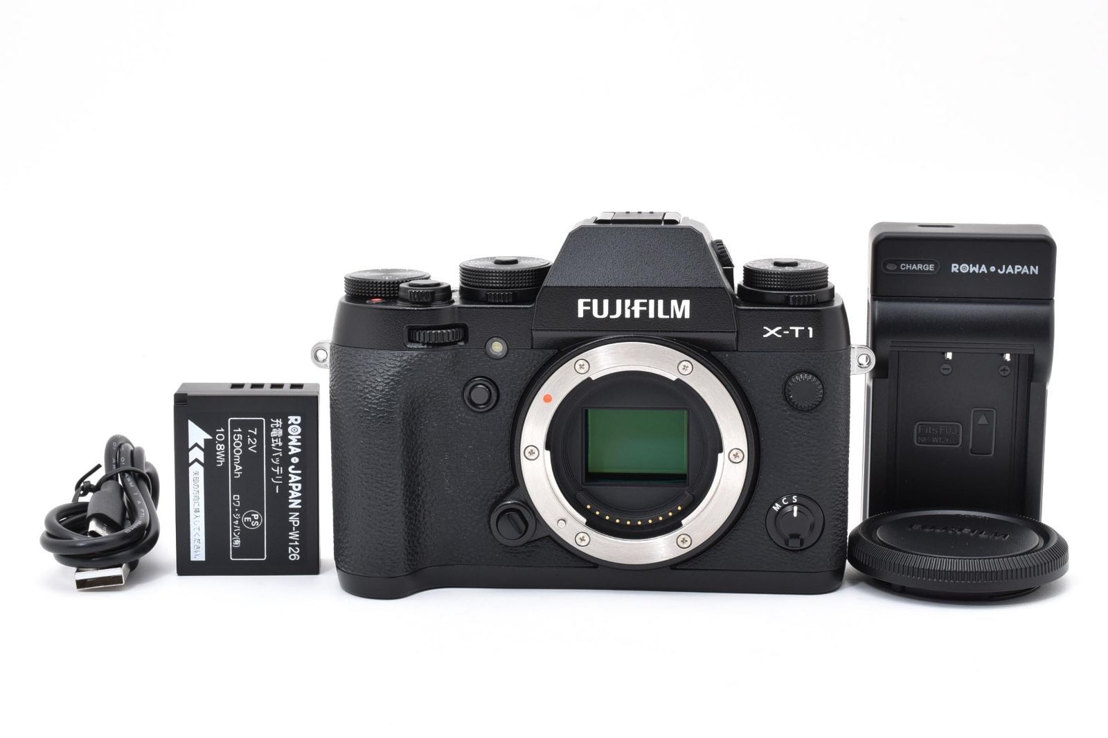 【返品保証】★美品★フジフイルム FUJIFILM X-T1 ボディ ブラック 《ショット数：1620回》★ L398#7684