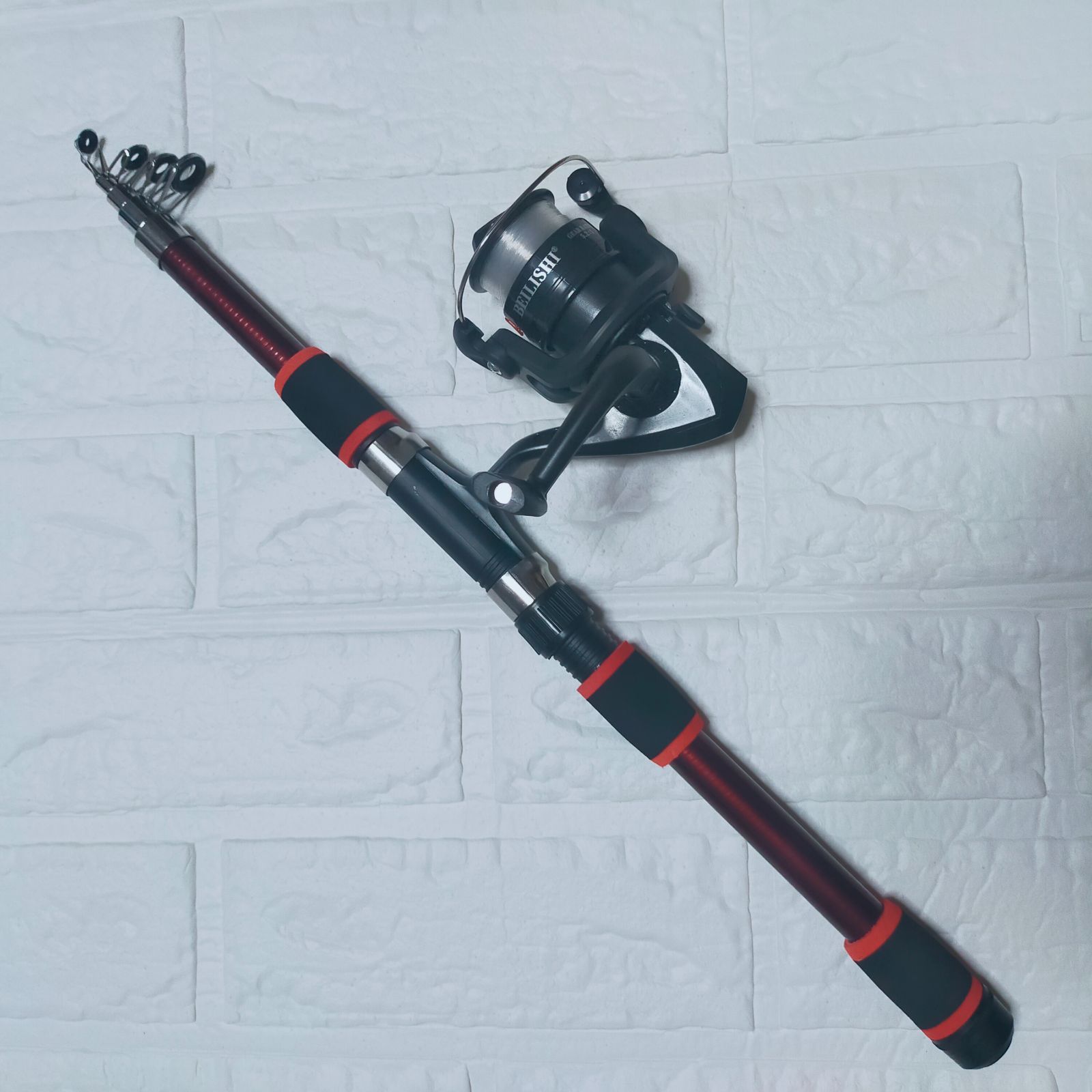 新品】1.8mロッドとスピニングリールのセット 2本セットです ちょい 