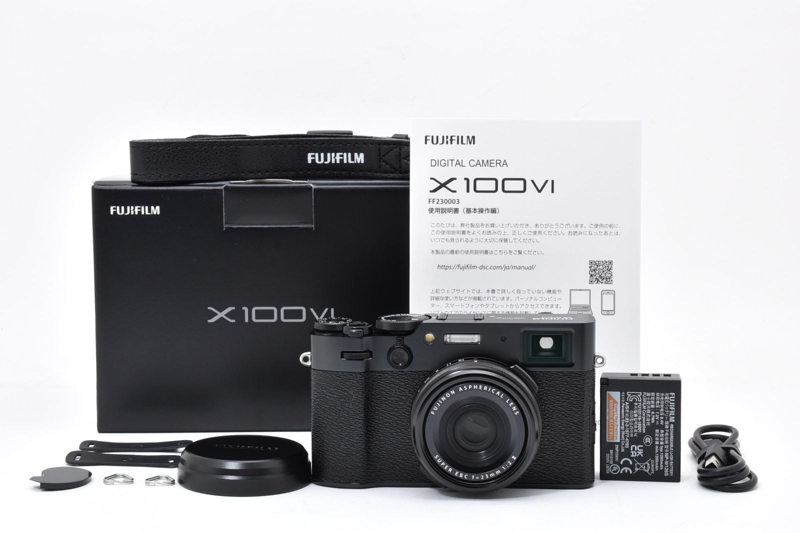 返品保証】☆極上美品☆フジフイルム FUJIFILM X100VI ブラック 多言語