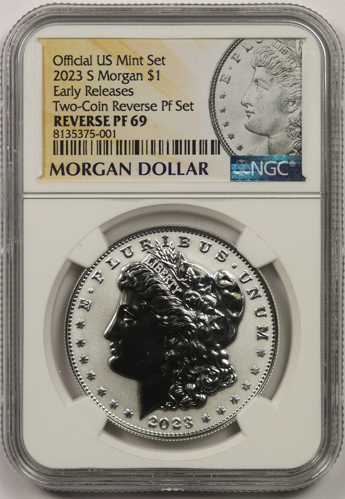 2023-S $1 Reverse Proof Morgan Silver Dollar NGC Rev PF 69 Early Releases