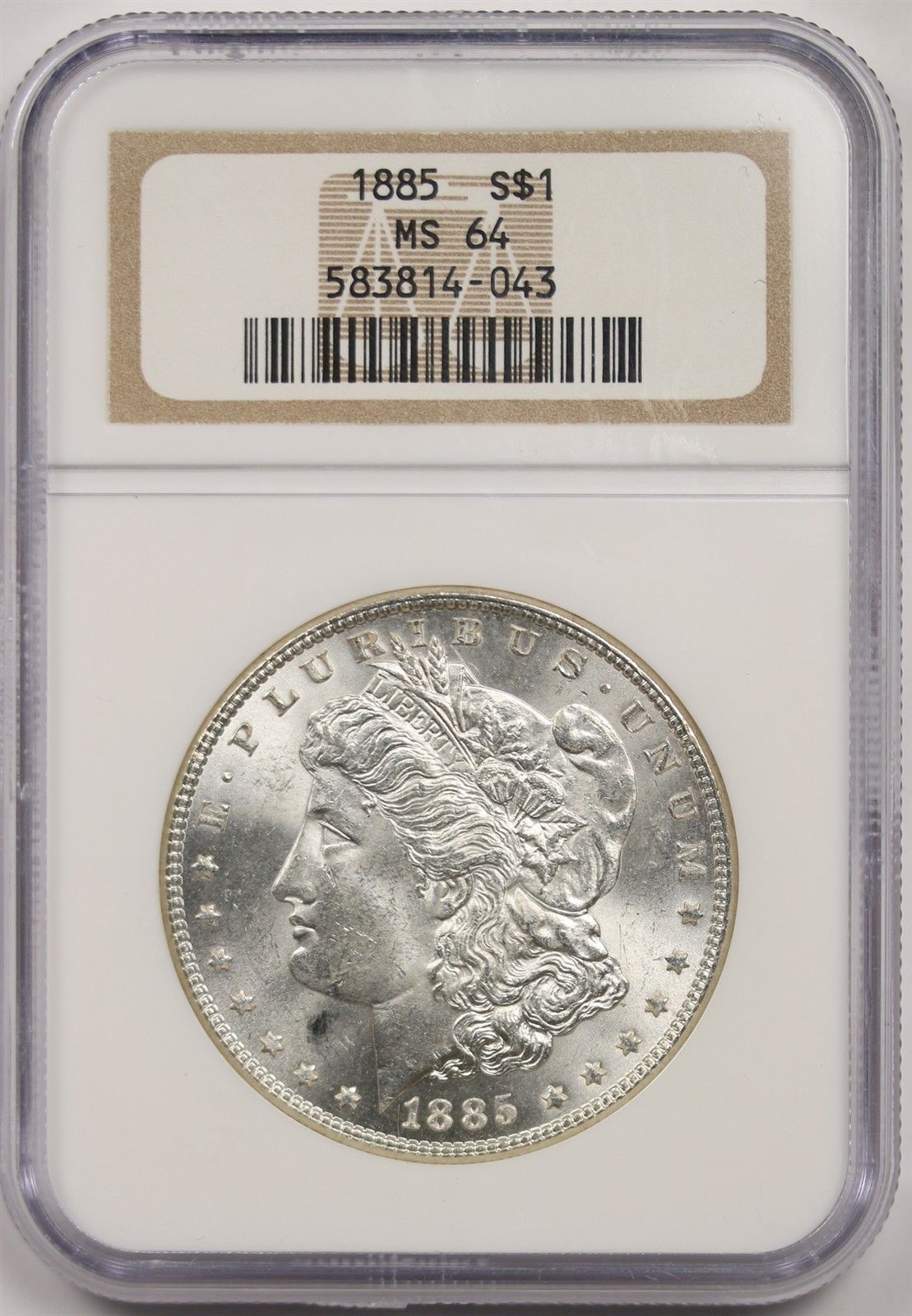 1885 $1 NGC MS 64 Morgan Silver Dollar