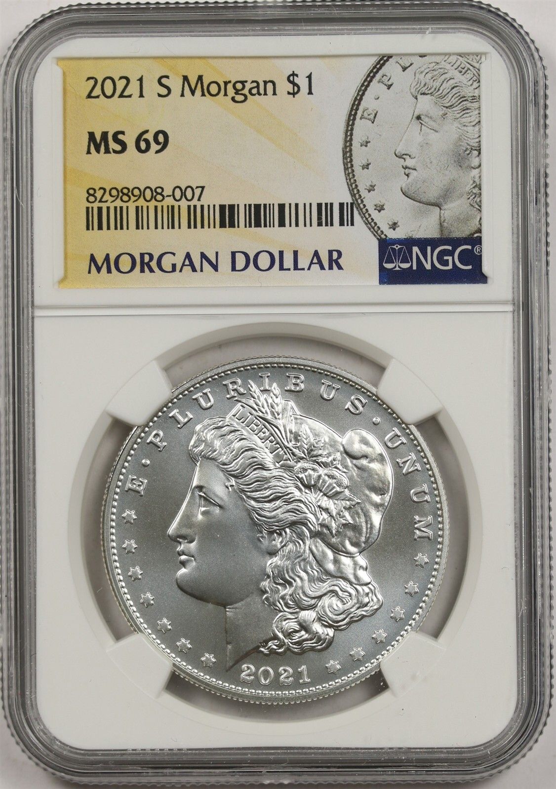 2021-S $1 NGC MS 69 Morgan Silver Dollar