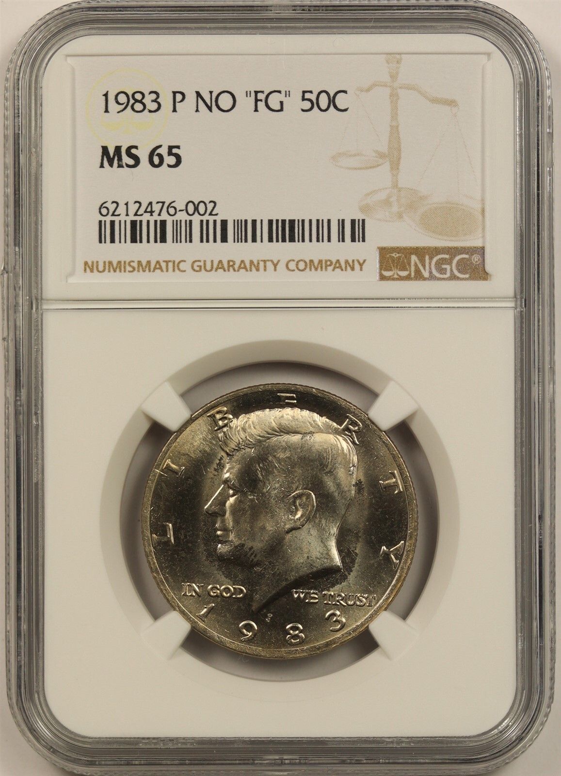 1983-P 50C NGC MS 65 Kennedy Half Dollar No FG