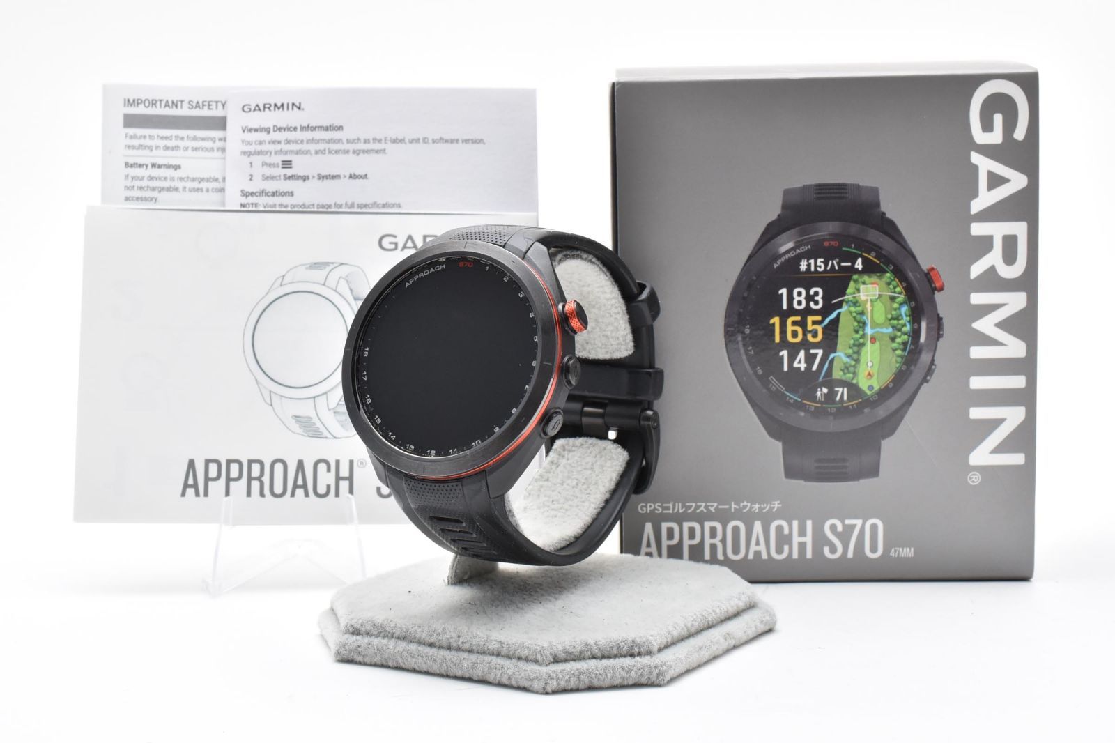 【返品保証】良品｜GARMIN ガーミン APPROACH S70 47mm スマートウォッチ本体 #C260507-31
