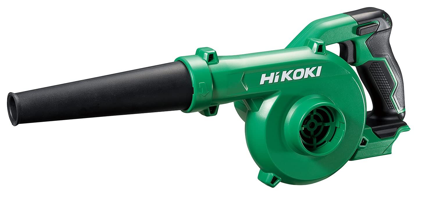 HiKOKI(ハイコーキ) 14.4V 18V 兼用 充電式 ブロワ 大風量 低振動 風量3段切替+無段変速スイッチ 蓄電池・充電器別売り RB18DC(NN) グリーン|ブラック/ 2a53b17b