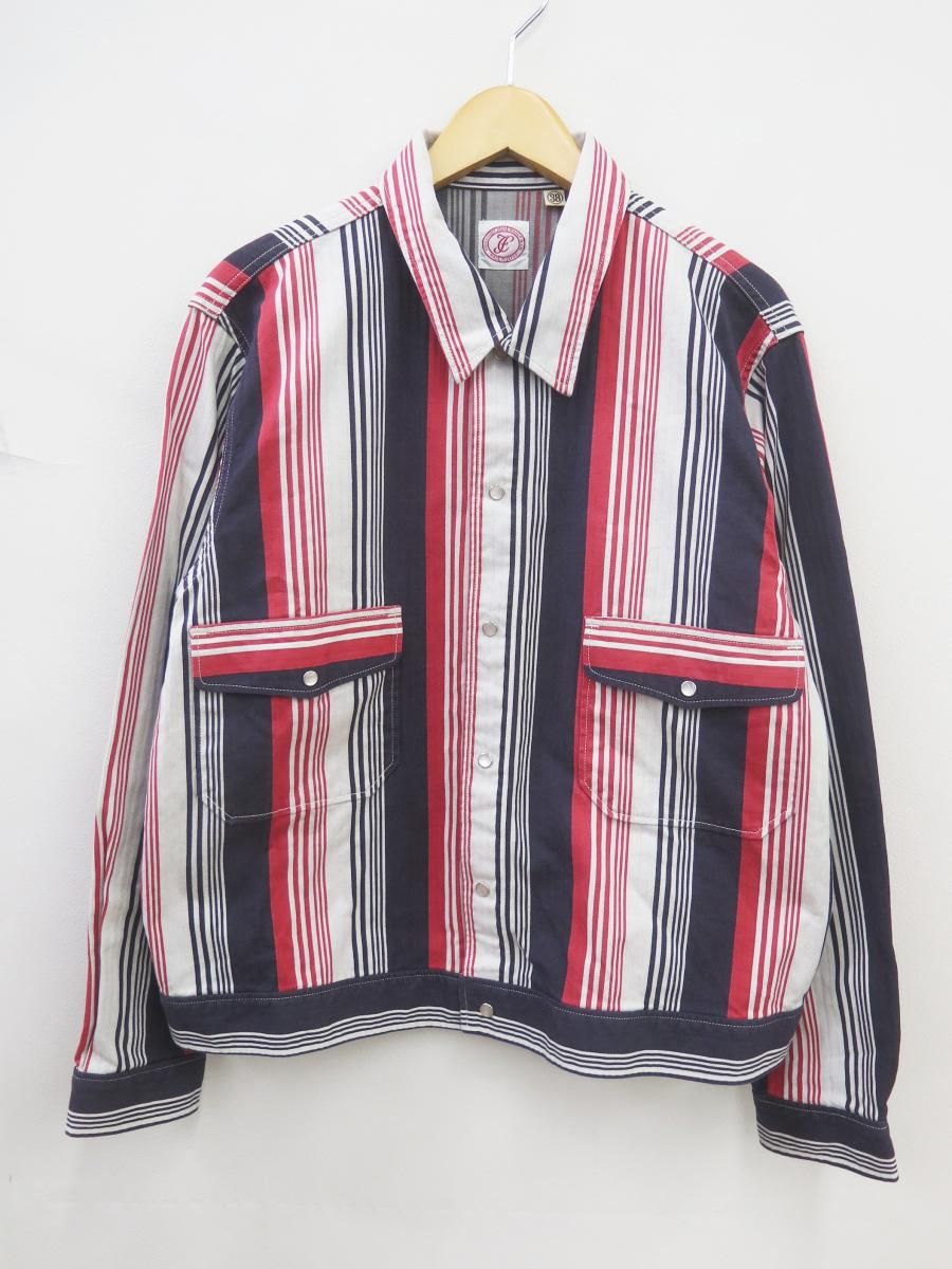 ★7088☆FULL COUNT フルカウント 2040 Hollywood Dude Multi Stripe Jacket ジャケット　　極美品　38