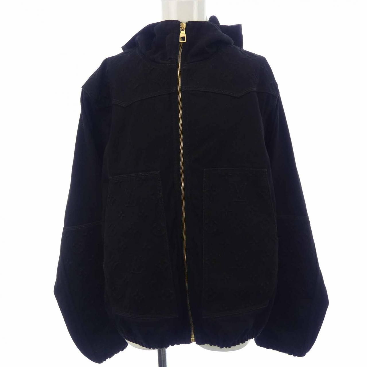 ルイヴィトン LOUIS VUITTON モノグラムディテールフーデッドデニムジャケット HNA10WOK4 デニムジャケット