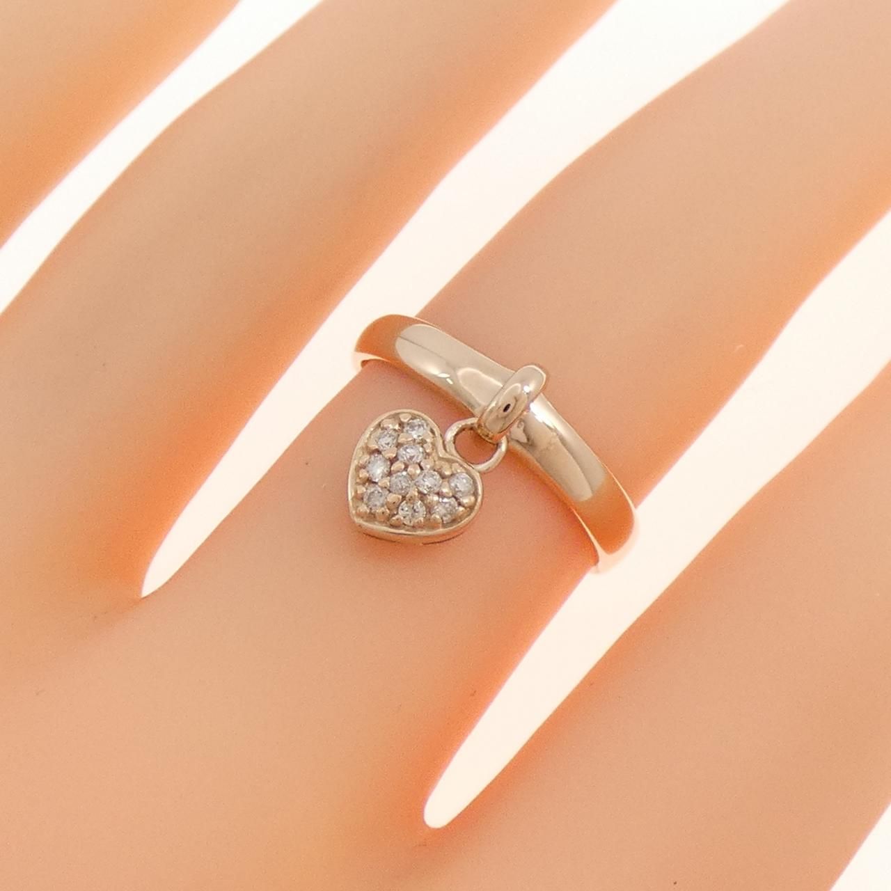 K18PG ハート ダイヤモンド リング 0.10CT - メルカリ