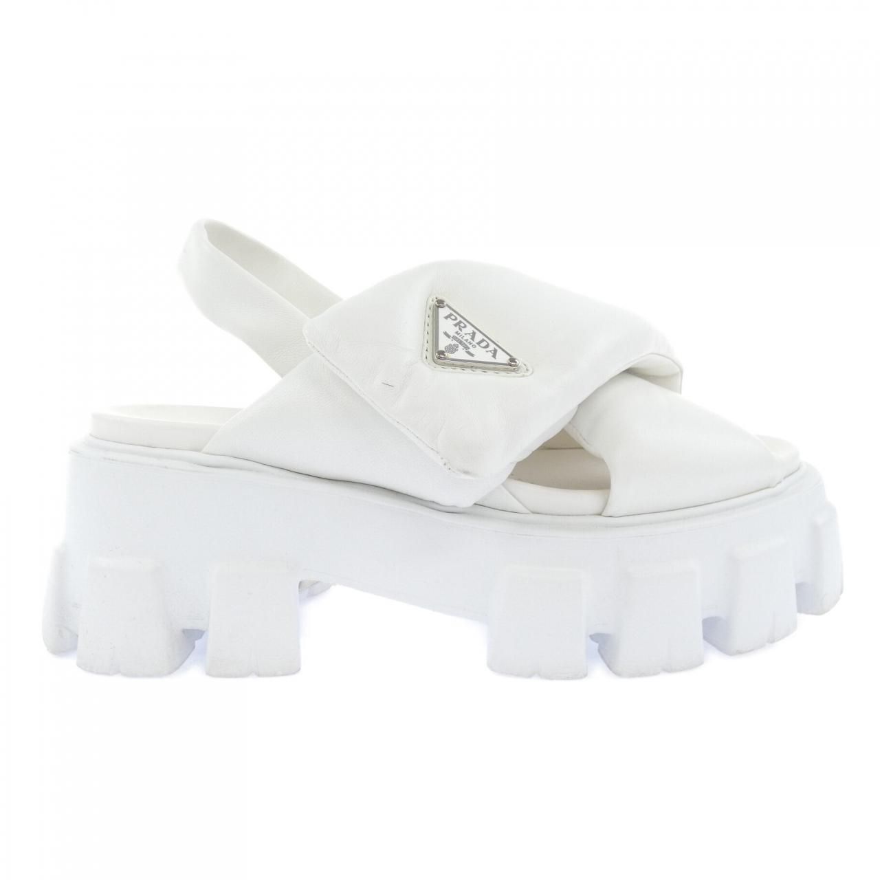 プラダ PRADA モノリス サンダル 1X123N トライアングルロゴ サンダル