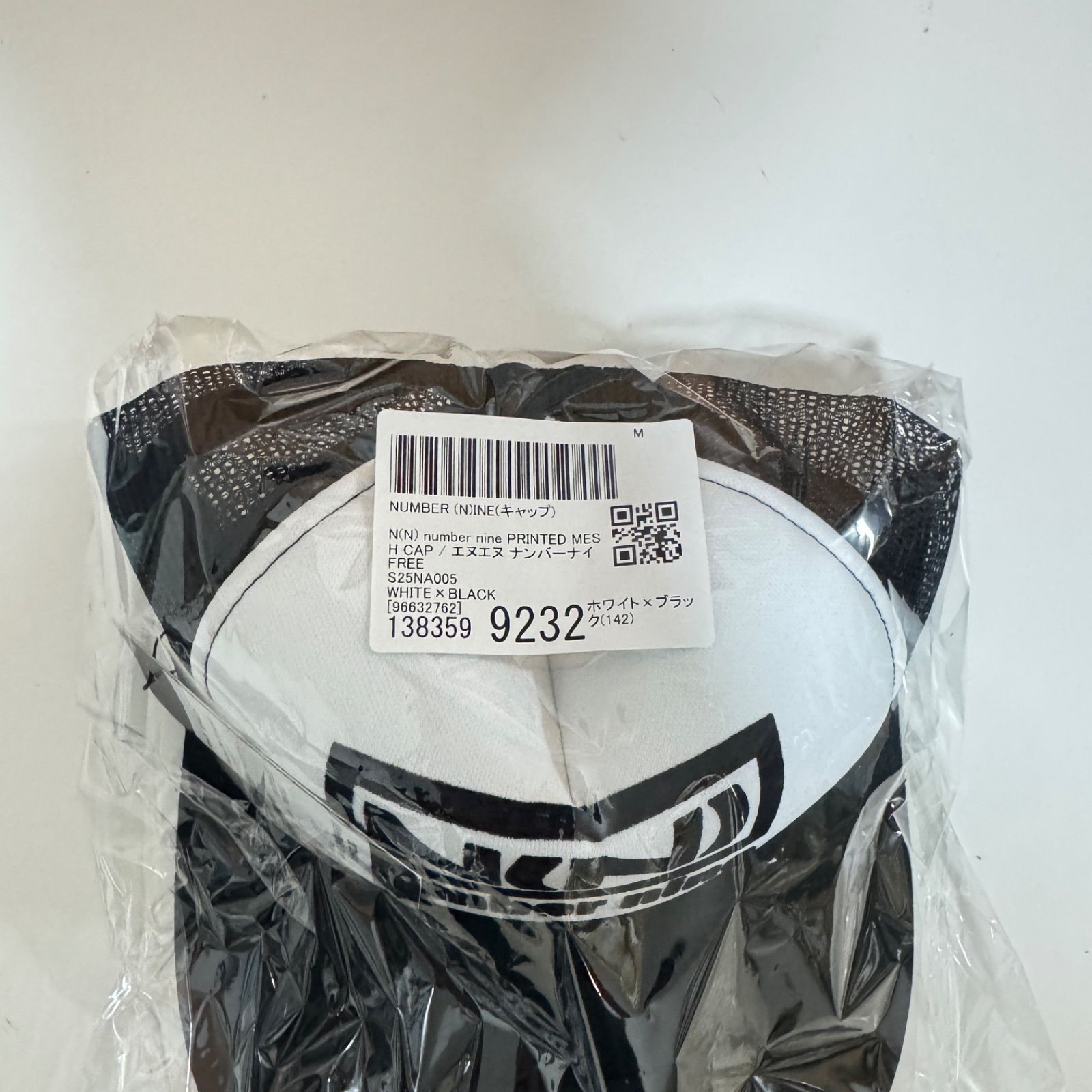 新品未使用 NUMBER (N)INE ナンバーナイン PRINTED MESH CAP 