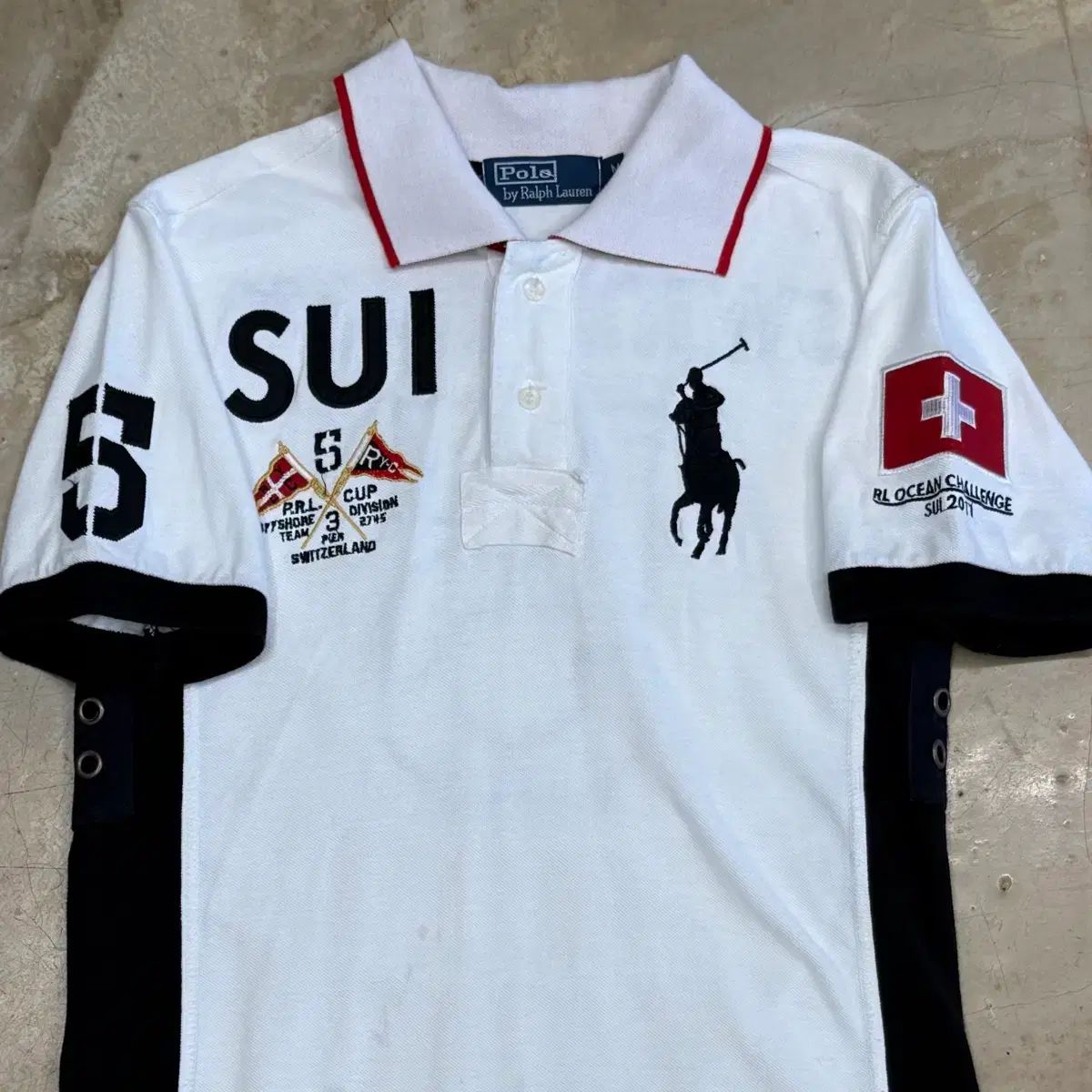 M POLO RALPH LAUREN ビックポニー スイス チーフキーフ 半袖Tシャツ