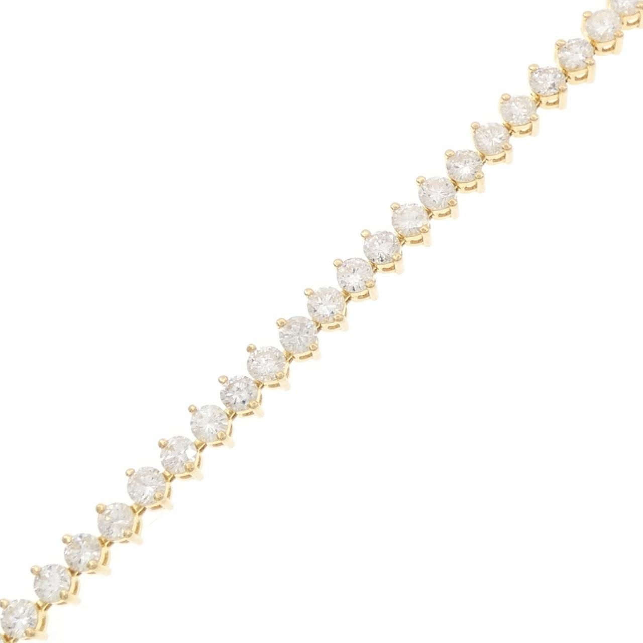 K18YG ダイヤモンド ブレスレット 5.00CT