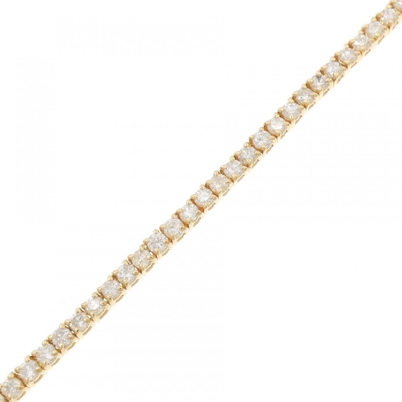 K18YG ダイヤモンド ブレスレット 3.01CT