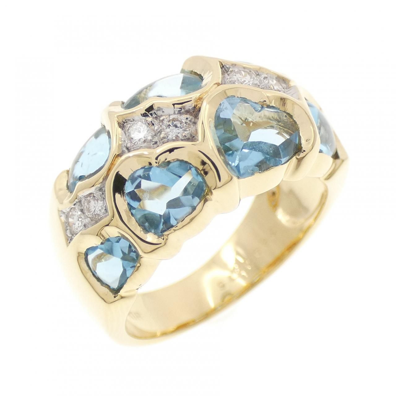 K18YG/K18WG ブルートパーズ リング 2.89 CT 165,300円
