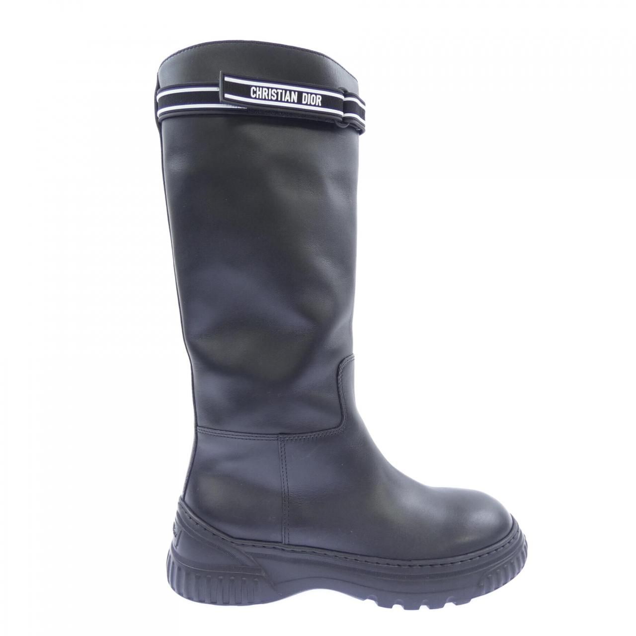 クリスチャンディオール CHRISTIAN DIOR ラバーベルクロストラップ D-RACER ロングブーツ