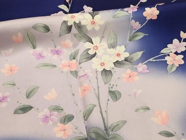 平和屋着物□訪問着 枝花文 暈し染め 正絹 逸品 AABI4157sx - メルカリ