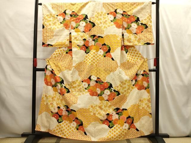 平和屋着物□訪問着 吉祥花文 金彩 正絹 逸品 AABI4160sx - メルカリ