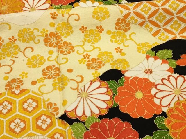 平和屋着物●訪問着　刺繍　草花文　金彩　正絹　逸品　AABF0539fy 平和屋着物□訪問着 吉祥花文 金彩 正絹 逸品 AABI4160sx - メルカリ