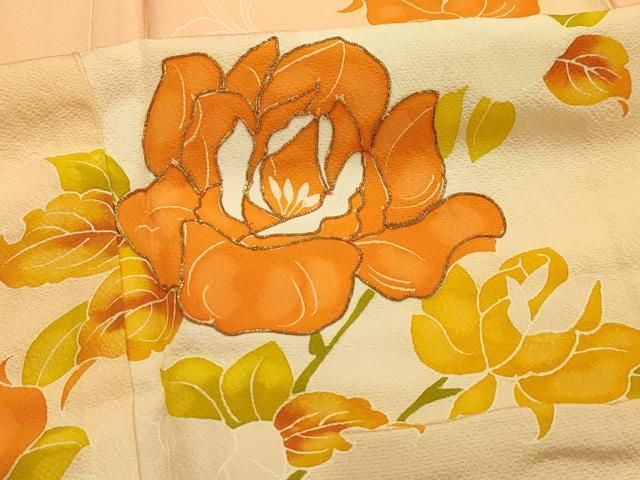 平和屋着物●訪問着　駒刺繍　草花文　正絹　逸品　AABF5167cs 平和屋着物□訪問着 駒刺繍 草花文 正絹 逸品 AABI4164sx - メルカリ