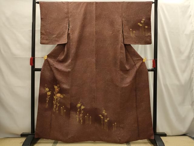 平和屋着物□訪問着 駒刺繍 草花文 金彩 正絹 逸品 AABI4175sx - メルカリ