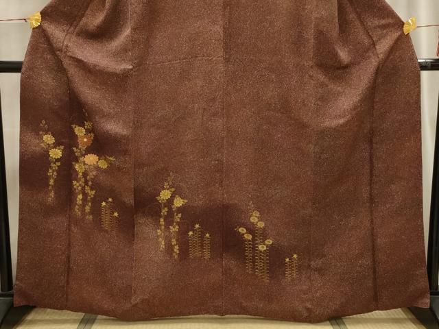 平和屋着物□訪問着 駒刺繍 草花文 金彩 正絹 逸品 AABI4175sx - メルカリ