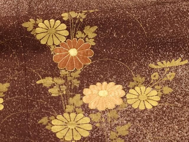 平和屋着物●訪問着　駒刺繍　吉祥花文　金彩　鈴乃屋扱い　正絹　逸品　AABG4805fy 平和屋着物○訪問着 駒刺繍 吉祥花文 金彩 鈴乃屋扱い 正絹 逸品