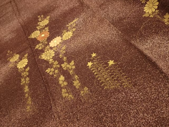 平和屋着物□訪問着 駒刺繍 草花文 金彩 正絹 逸品 AABI4175sx - メルカリ