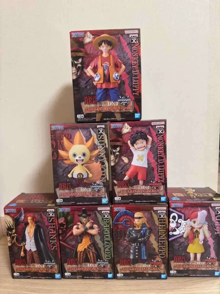 ONE PIECE フィギュア FILM RED GRANDLINE シリーズ 7種 まとめ