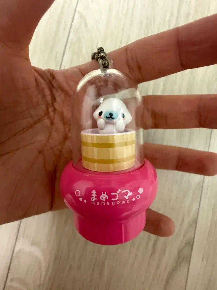 麻豆麻 ピング色 カプセル キーホルダー スタンプ