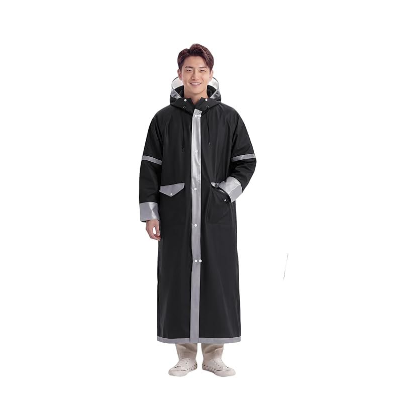 【新品】 [Kimwood] 【レッドドット受賞 JIS 級防水＆シームレス】レインコート 自転車 5級撥水【激雨対応！強力防水構造】レインコート レディース メンズ リュック対応 超軽量 カッパ ポンチョ ポケット付き ロング丈 通勤通学 防災 アウトドア
