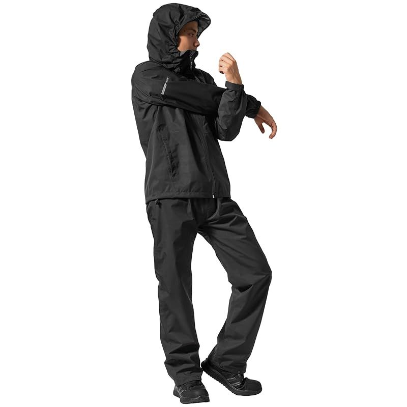 【新品】 [Makku] レインスーツ AS-5130 ブラック EL