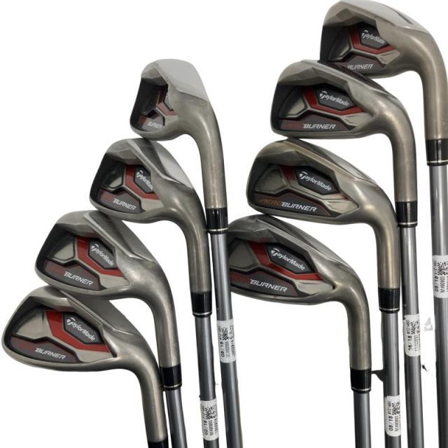 【中古】 テーラーメイド AERO BURNER 8S レディース USA アイアンセット IR AERO BURNER REAX 50 (フレックスL) レディース 女性用 右利き 右用 Dランク ゴルフクラブ