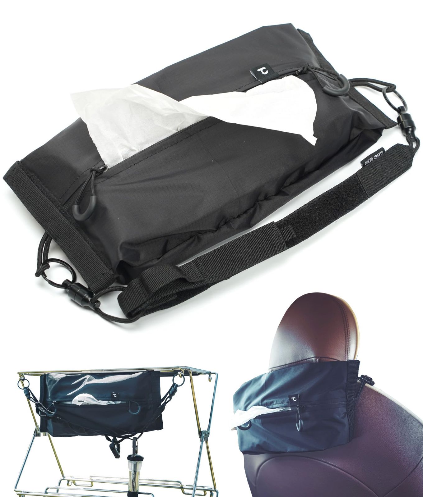 TOKYO CRAFTS マグリンクティッシュケース マグネット 吊り下げ 車 防水 キャンプ キッチン オシャレ ヘッドレスト 軽量 ナイロン製 ティッシュ入れ(沖縄・離島の方発送不可）) 695258a8