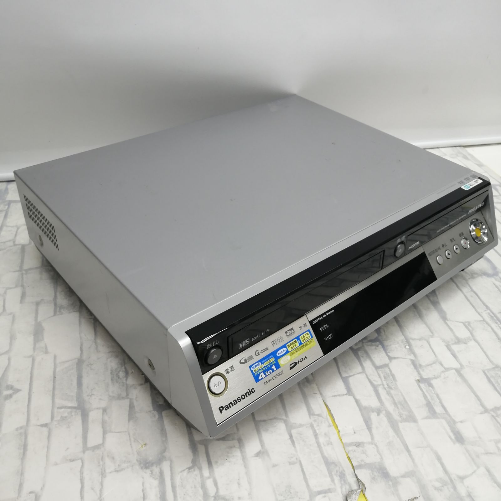ビデオデッキ　Panasonic ジャンク】Panasonic ビデオデッキ dmr-ex200v M2154-hhr2y - メルカリ
