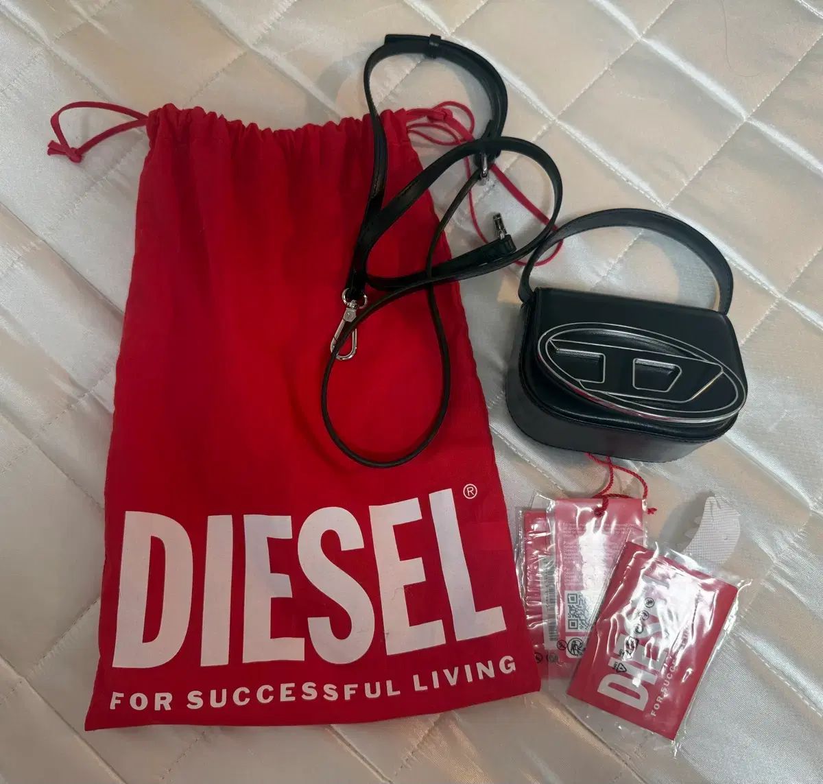 DIESEL 1DR ミニバック プラック ブラック