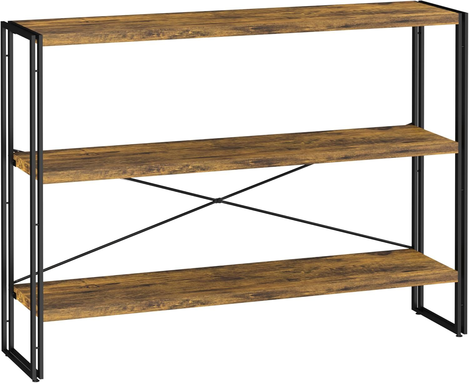 XINYF 棚 ラック オープンシェルフ ラック おしゃれ ラック おしゃれ棚 本棚 3段 幅120 奥行30 H3-120-30