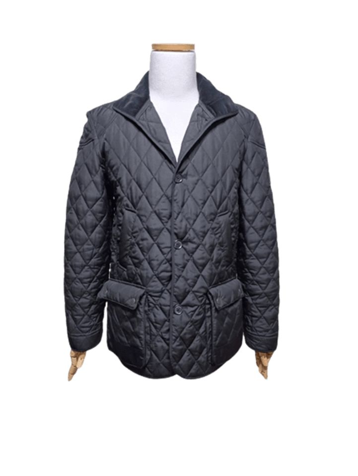 ARMANI EXCHANGE(アルマーニ エクスチェンジ) 正規品 メンズ パッチおよびコーデュロイ バイカラー メンズ キルトダウンジャケット 95