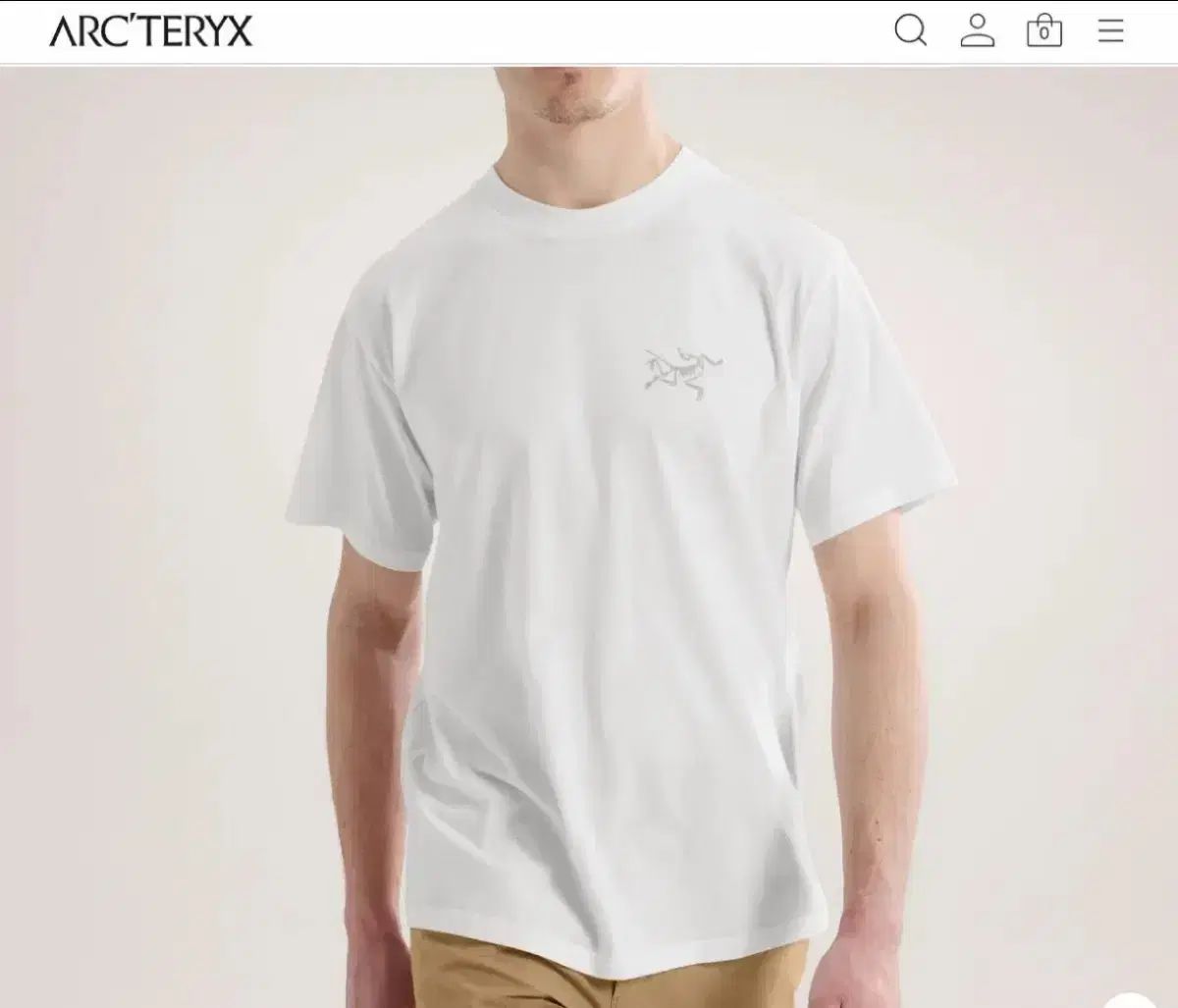 ARC'TERYX アークテリクス クレイグ コットン 半袖Tシャツ M 白