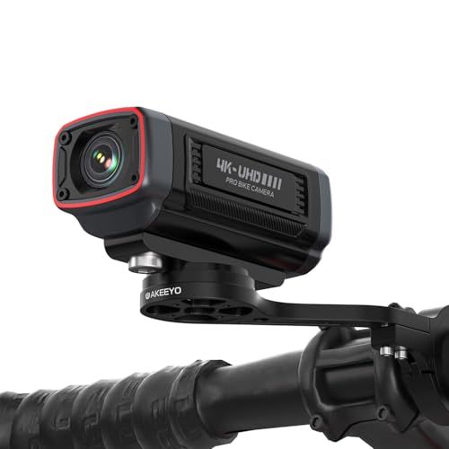 AKEEYO 自転車ドライブレコーダー 500万画素 4K UHD 28fps/2K 55fps自転車ドラレコ 煽り運転防止ロードバイク スマホ連携 充電式 64GBカード付き 142度広角 IP66常時録画 ループ録画 緊急録画 配線不要 5959f79e