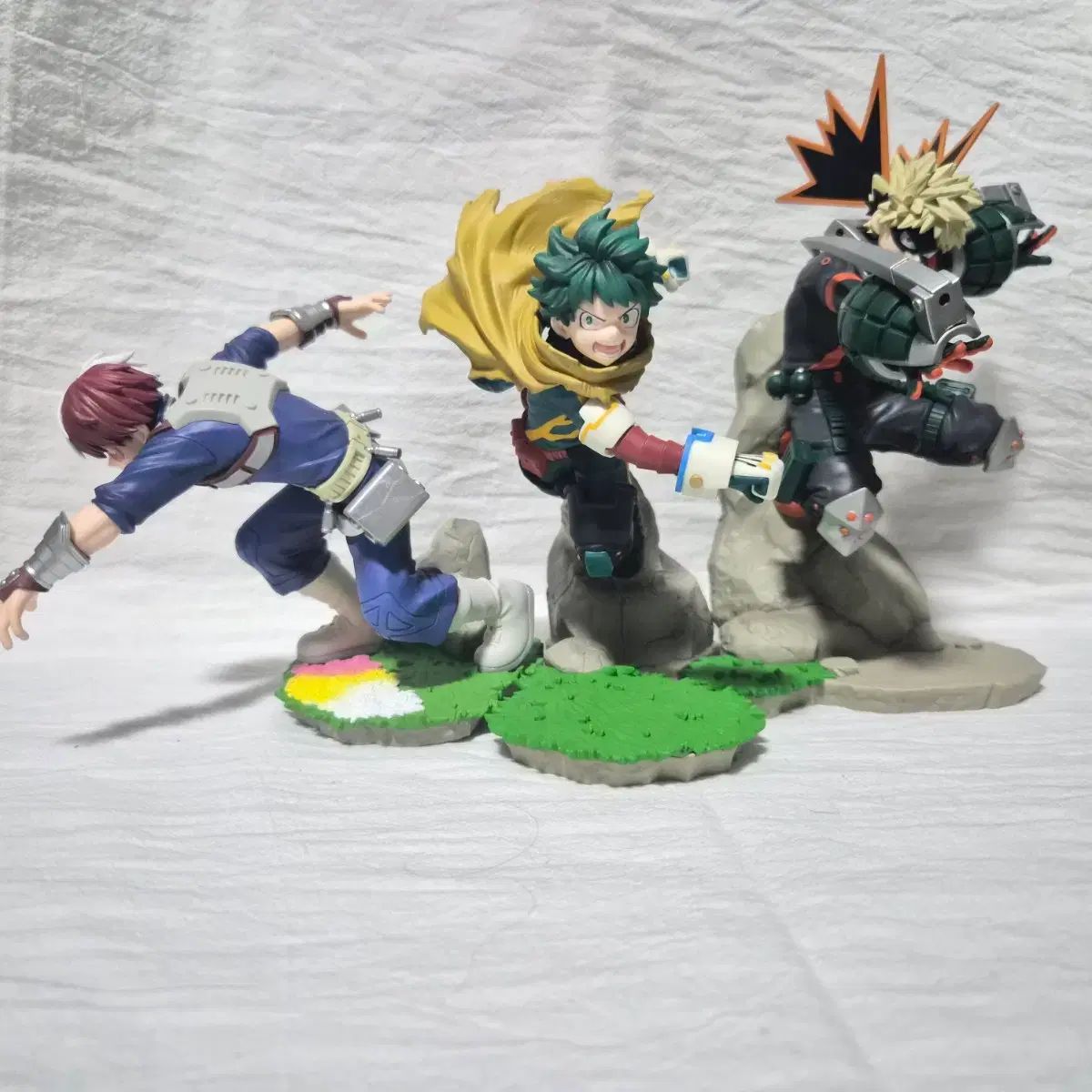 (展示/セット) 僕のヒーローアカデミア ヒロアカ クロスリンク フィギュア 轟 焦凍 緑 谷出久 爆豪 勝己
