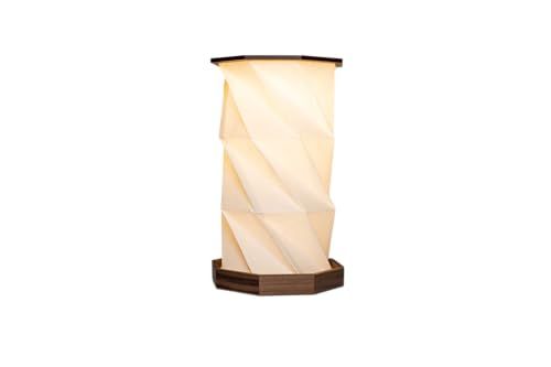 間接照明 折りたたみ式デスクライト『Rotating lamp』卓上 テーブルランプ 寝室 充電式 バッテリー搭載 コードレス おしゃれ 暖色 調光 薄型 小型 ルームライト 読書灯 LED 木製 国内発送 db8ed614
