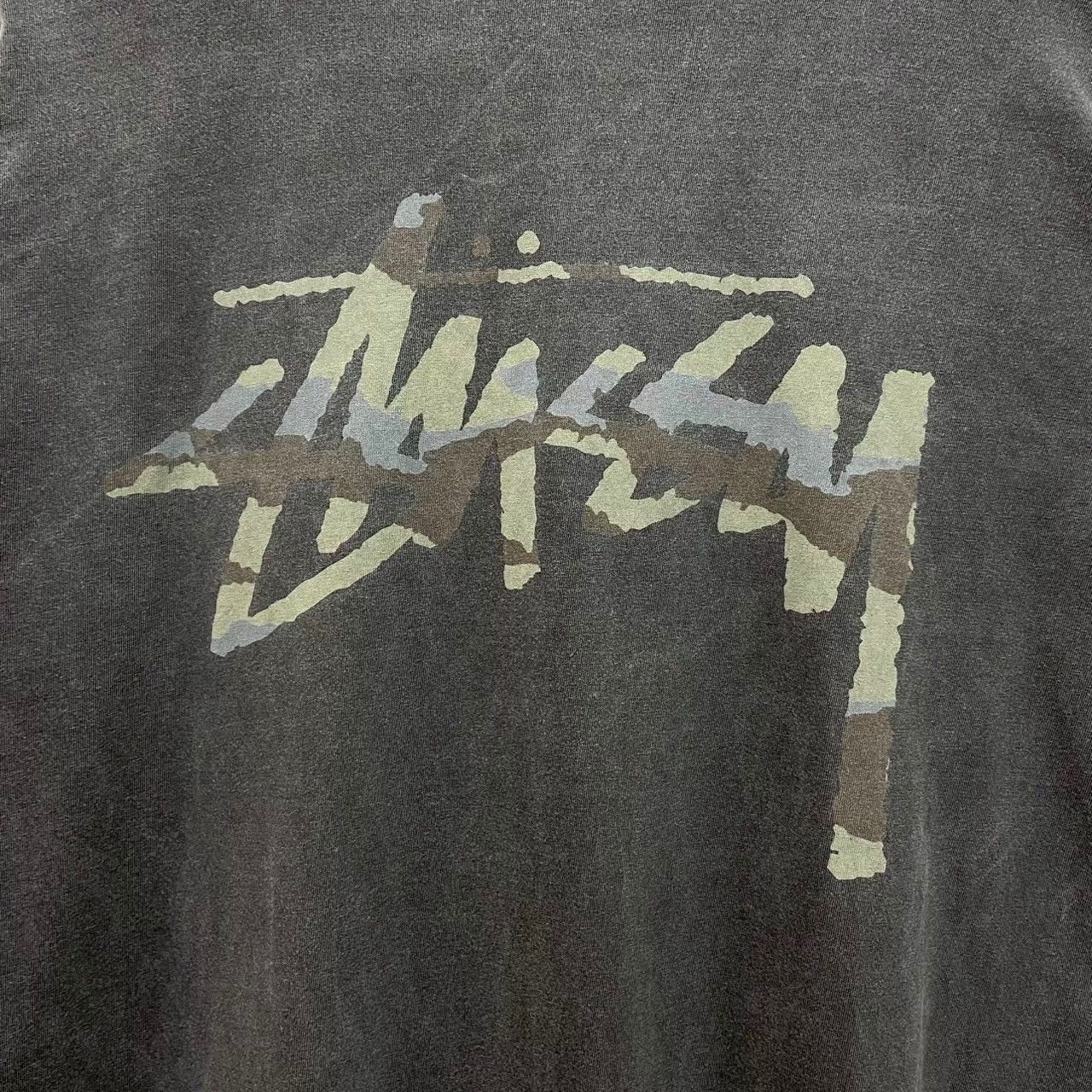 STUSSY stussy ステューシー フェード グレー 迷彩 camo カモフラ ロゴ 