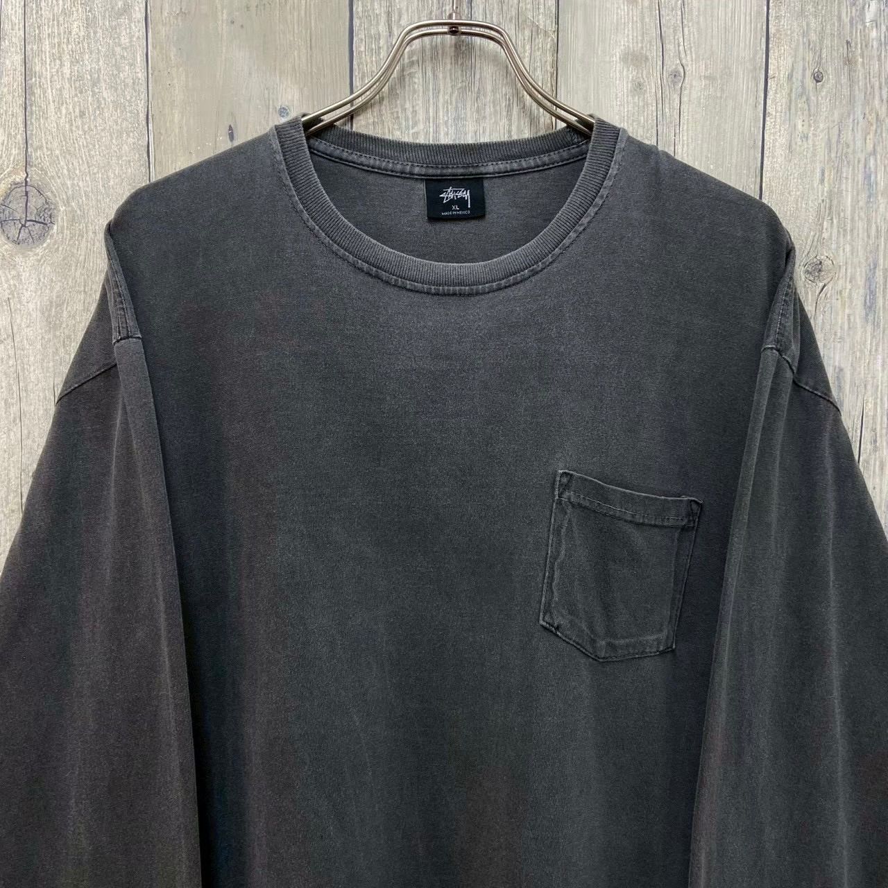 STUSSY stussy ステューシー フェード グレー 迷彩 camo カモフラ ロゴ 