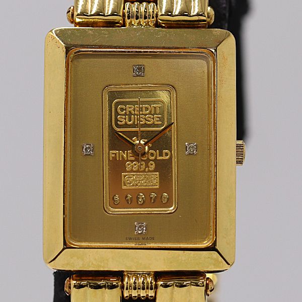 美品 箱付 稼働 ロイヤルモントレス RM-005 FINE GOLD 999.9 18K QZ ゴールド文字盤 メンズ腕時計 2000000 4JWY MTM ABC22776